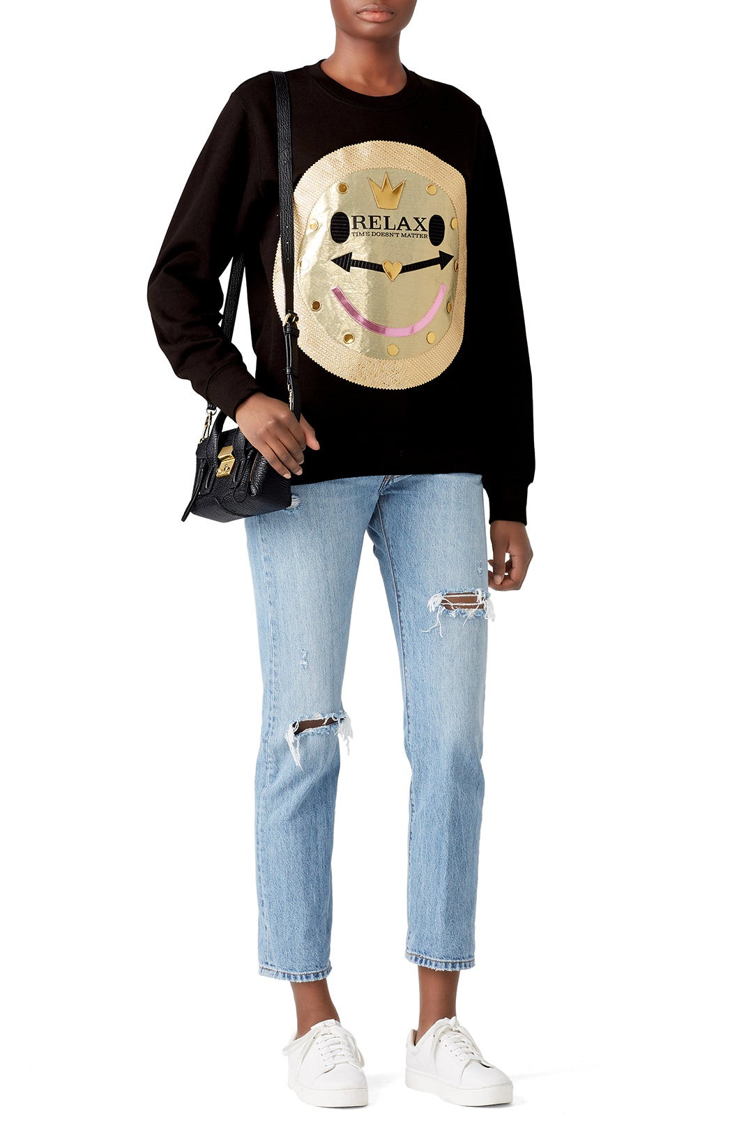 Black Relax Sweatshirt by Nil & Mon 0