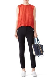 Pleated Shell Top by VINCE.