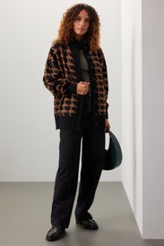 Houndstooth Knit Jacket by ASHLEY PARK x RTR