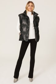 Easy Street Faux Leather Vest by BLANKNYC