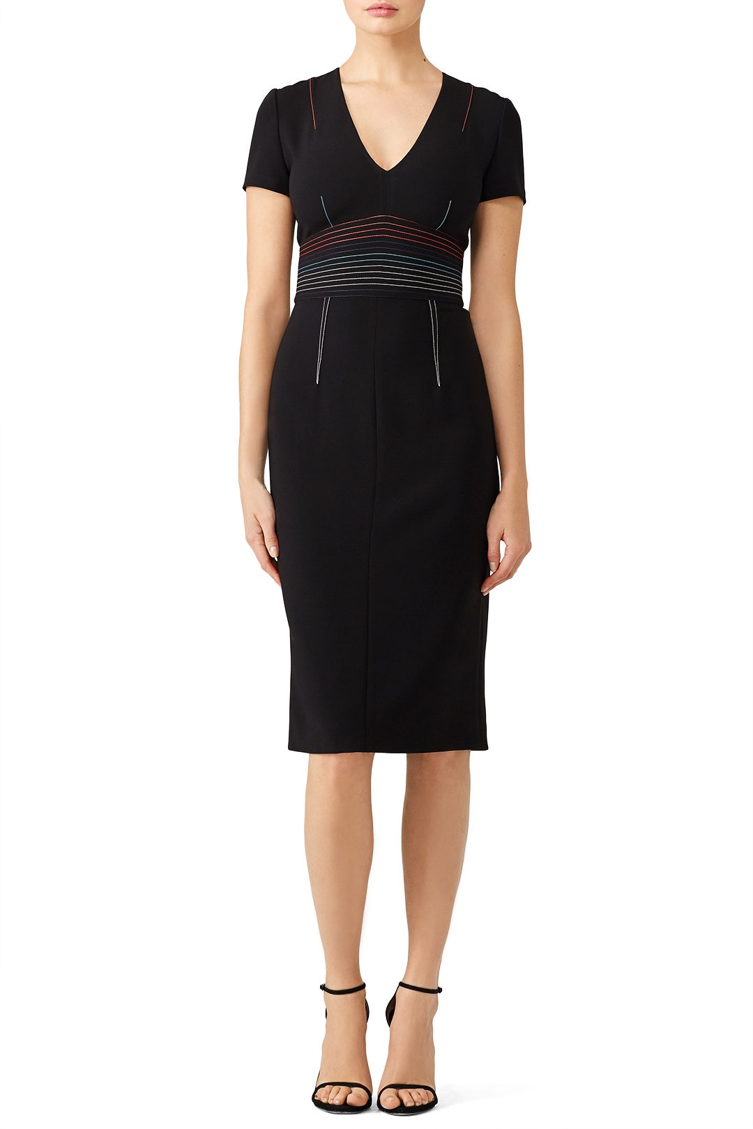 Black Stitched Sheath by Diane von Furstenberg 0