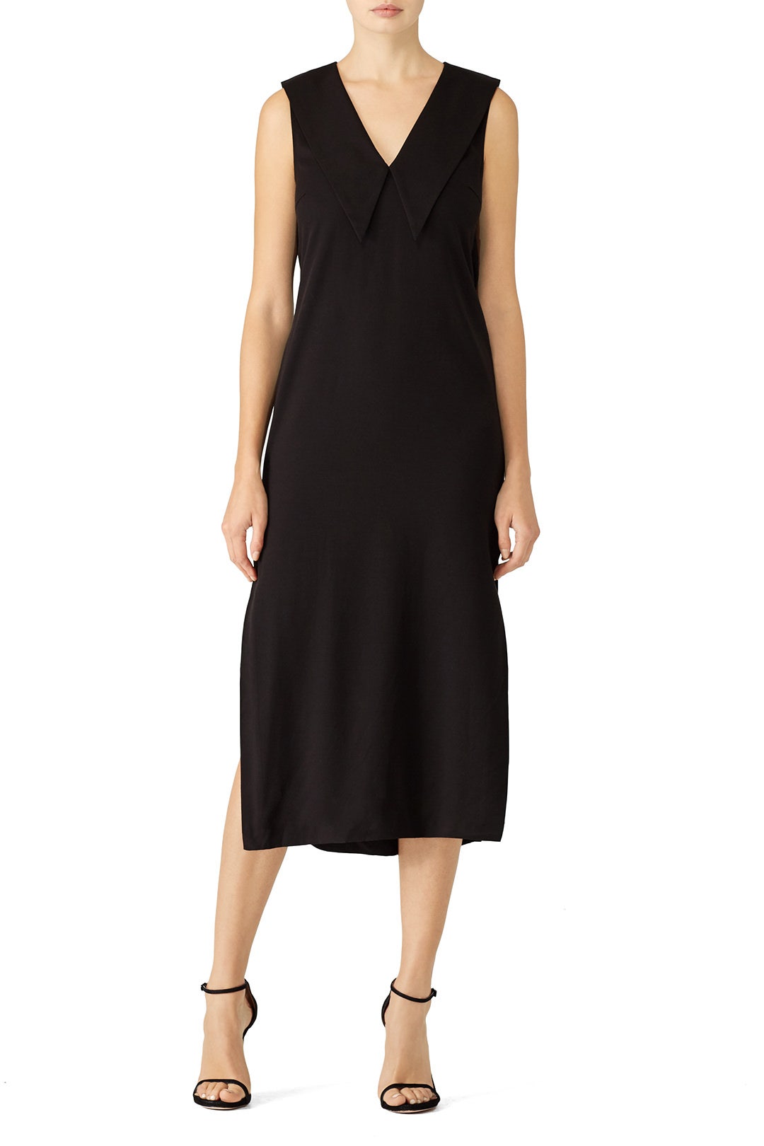 Black Anka Midi Dress by Fame & Partners 0