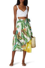 Azalea Forest Midi Skirt by FARM Rio