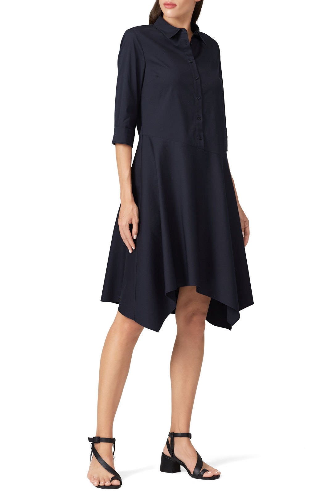Rizzo Asymmetrical Dress by Lafayette 148 New York 0
