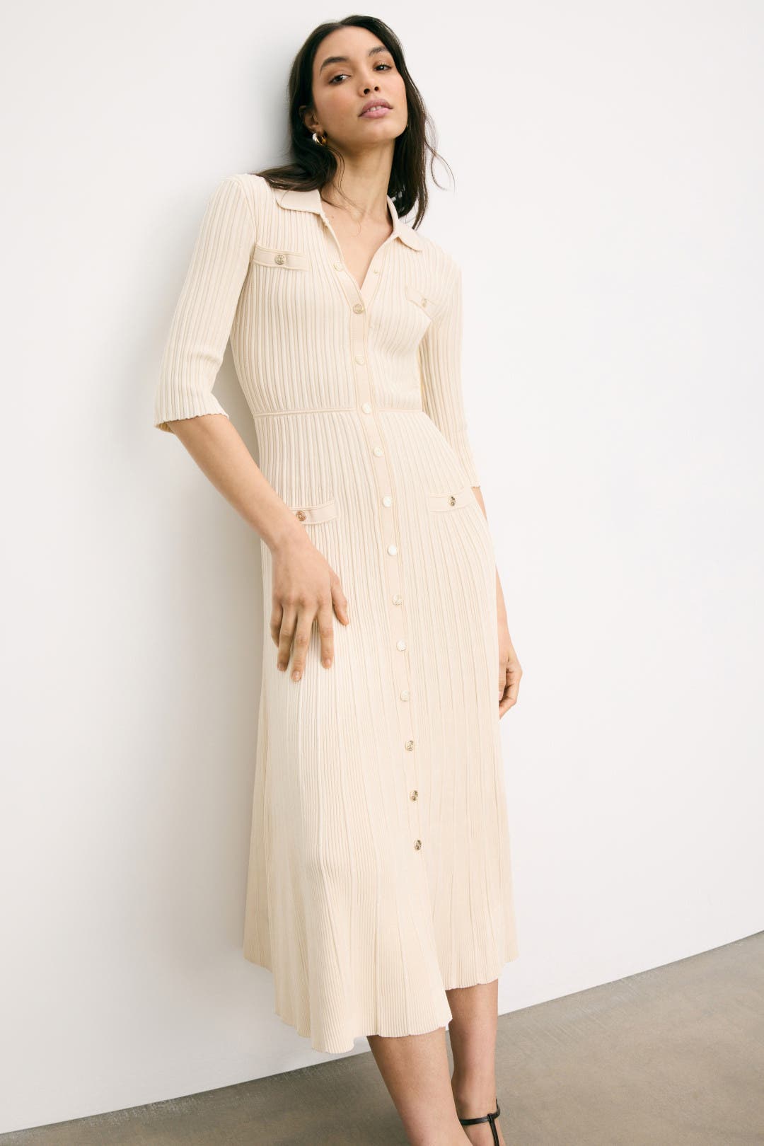 MAJE [マージ] Sequin Knit Midi Dress Sequin Knit Midi Dress by Maje | Rent the Runway