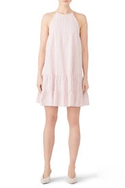Pink Stripe Tank Dress by Rebecca Taylor NYC