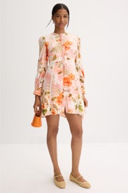 Long Sleeve Button Front Mini Dress by Ted Baker London