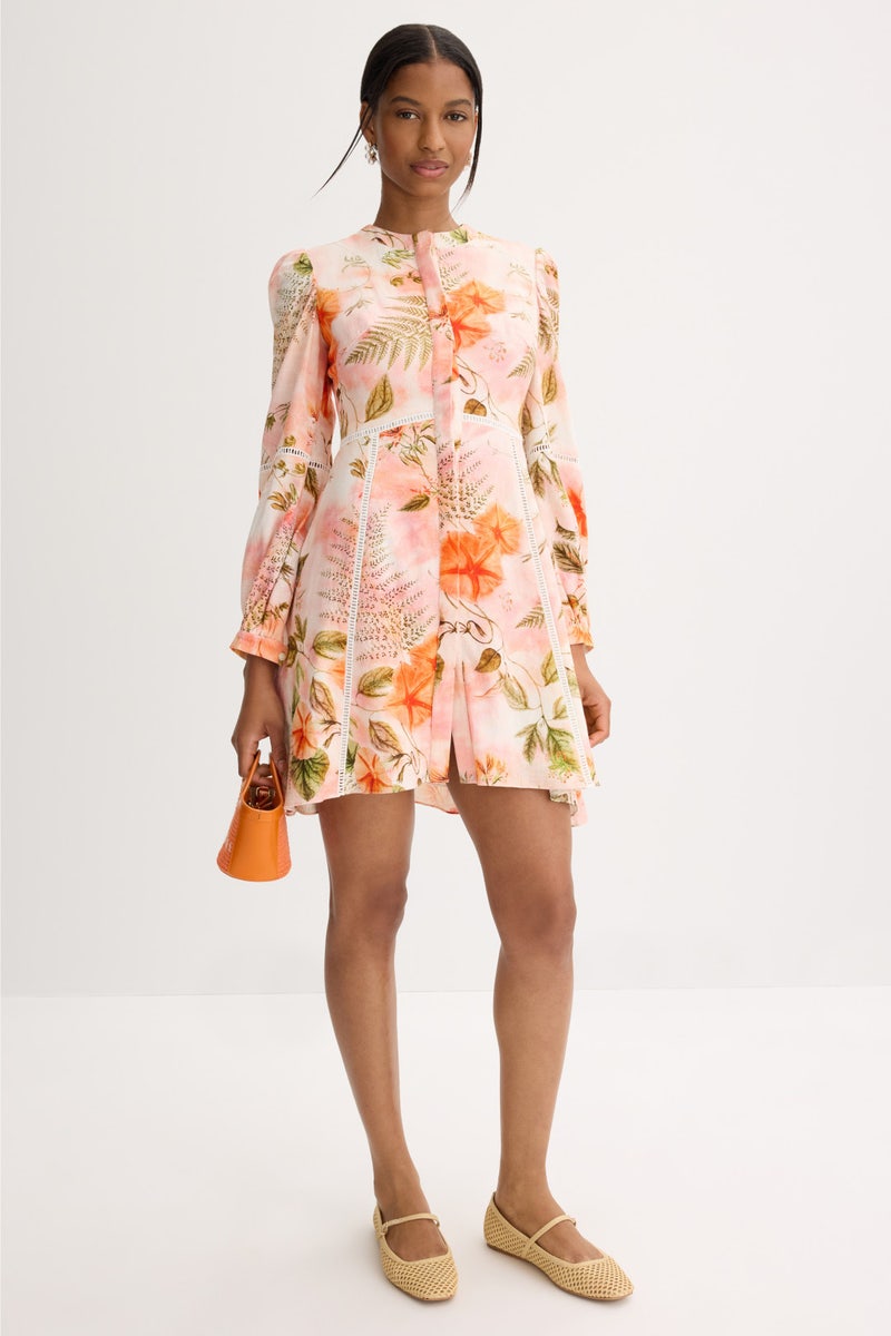 Long Sleeve Button Front Mini Dress by Ted Baker London - Photo 0