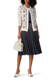 Floral Printed Cardigan by Tory Burch