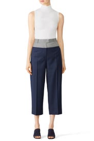 Colorblock Flare Trousers by Cedric Charlier