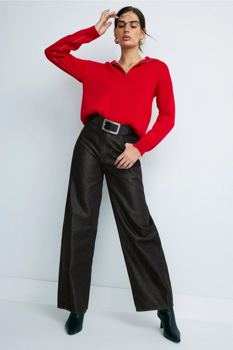 Glitter Bailey Relaxed Barrel Jeans by Hudson - Photo 0