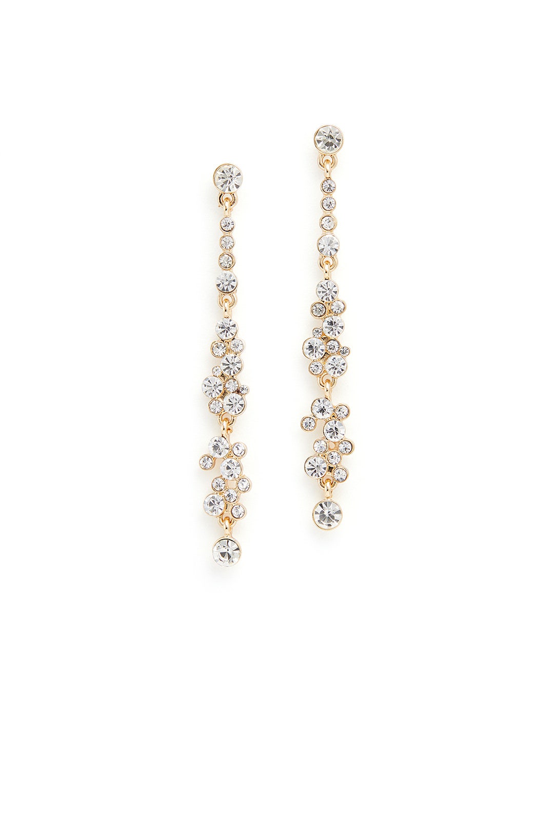 Gold Linear Drop Earrings by Loren Olivia for 18 Rent the Runway