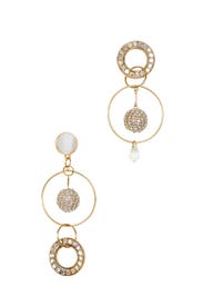 Mika Mismatched Crystal Earrings by Mignonne Gavigan