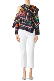 Multi Silk Twill Top by Peter Pilotto