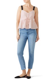 Pink Stripe Jess Top by Sabina Musayev