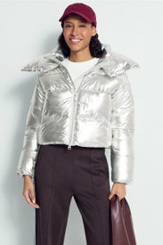 Giselle Metallic Puffer Coat by Save the Duck