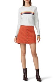 Button Front Mini Skirt by WRANGLER