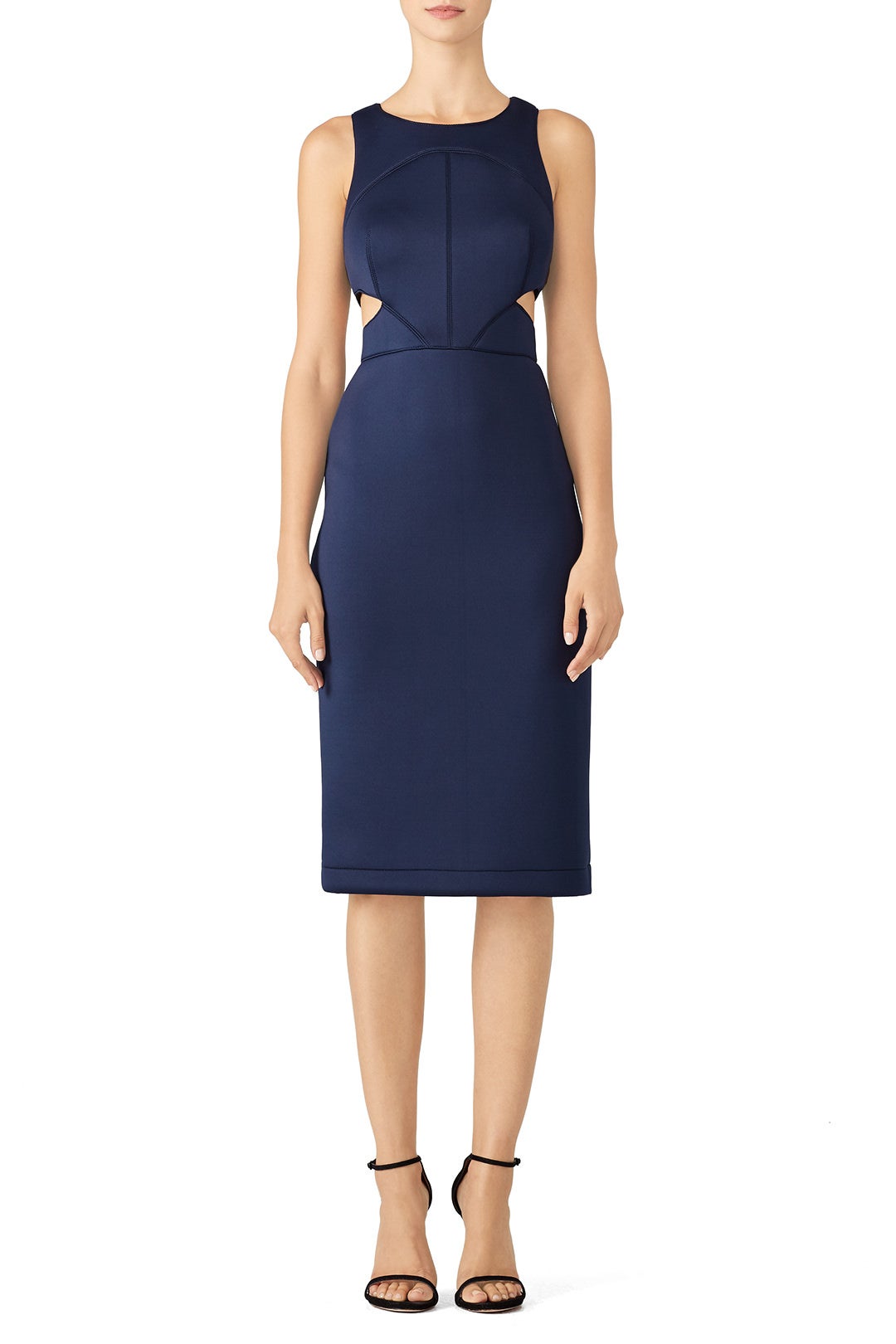Navy Porter Cutout Dress by Hunter Bell 0