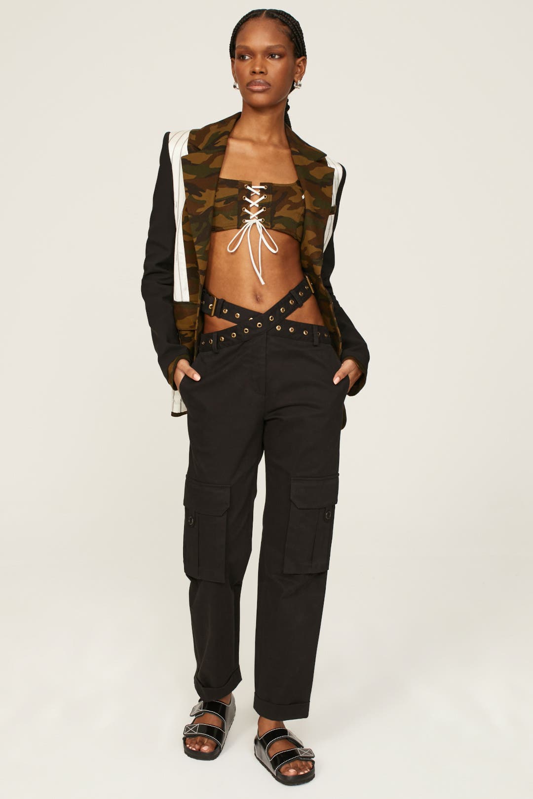 Criss Cross Waist Pants by Monse Rent the Runway
