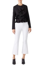 Ruffled Crop Jacket by MSGM