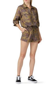 Patch Pocket Romper by Pam & Gela