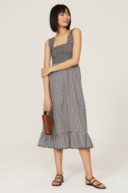 Rumi Gingham Midi Dress by Rails