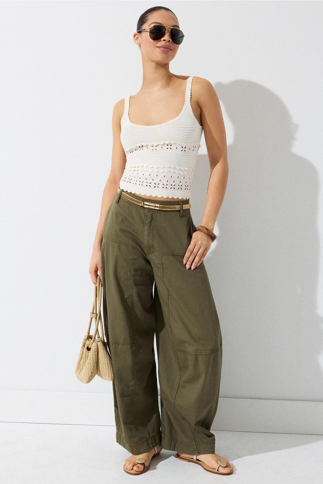 Esme Eyelet Knit Tank Top by Ulla Johnson 0