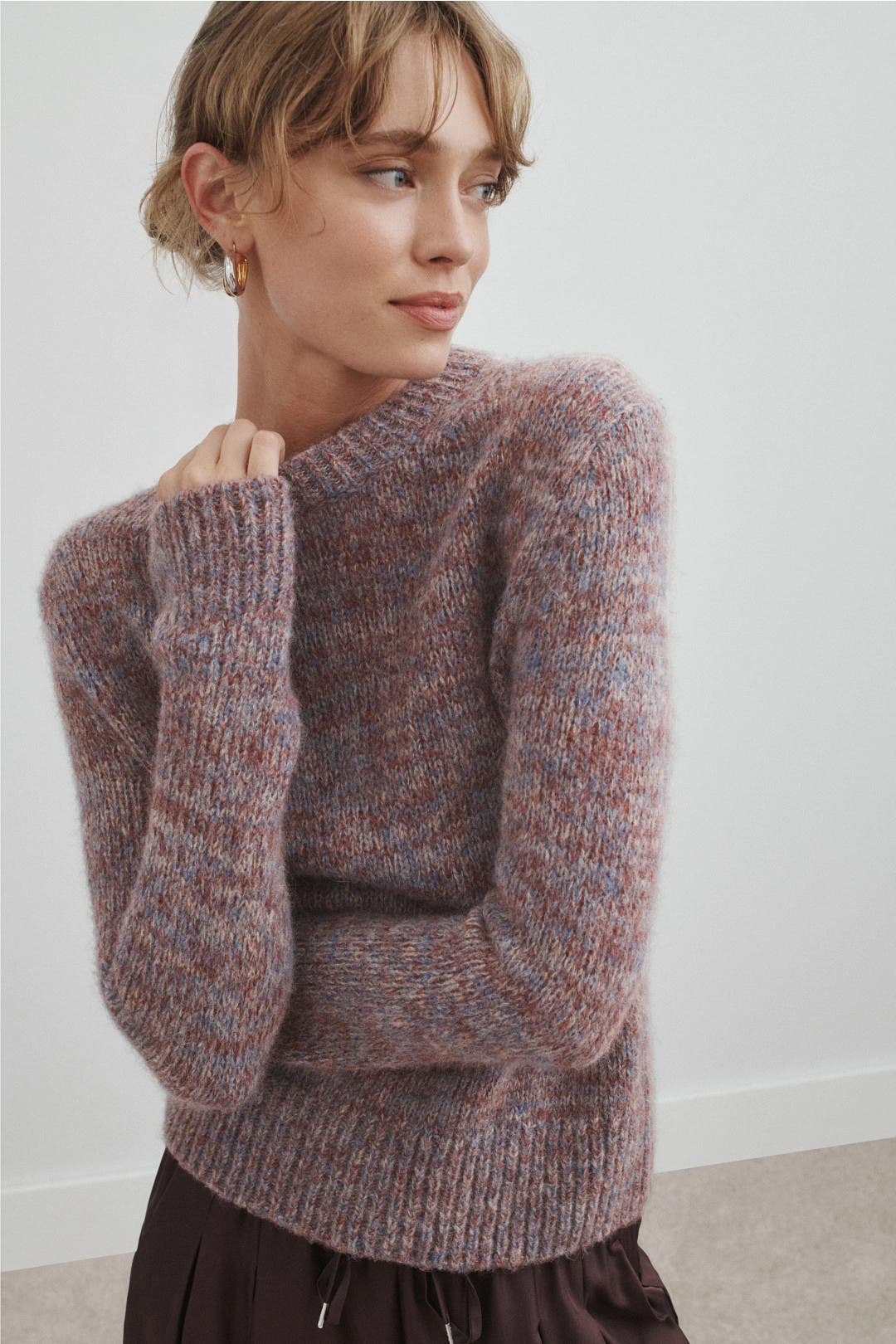 Marled Crew Neck Sweater by VINCE. | Rent the Runway