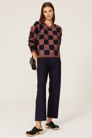 Checkered Pullover Sweater by Madewell