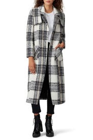 Grey Plaid Coat by NVLT