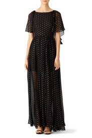 Gold Dot Ethereal Gown by Rebecca Minkoff