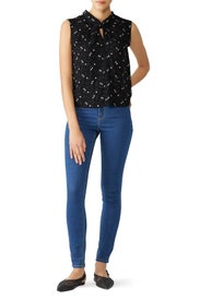 Alisia Floral Top by Rebecca Taylor NYC