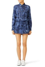 Country Denim Print Romper by Thakoon