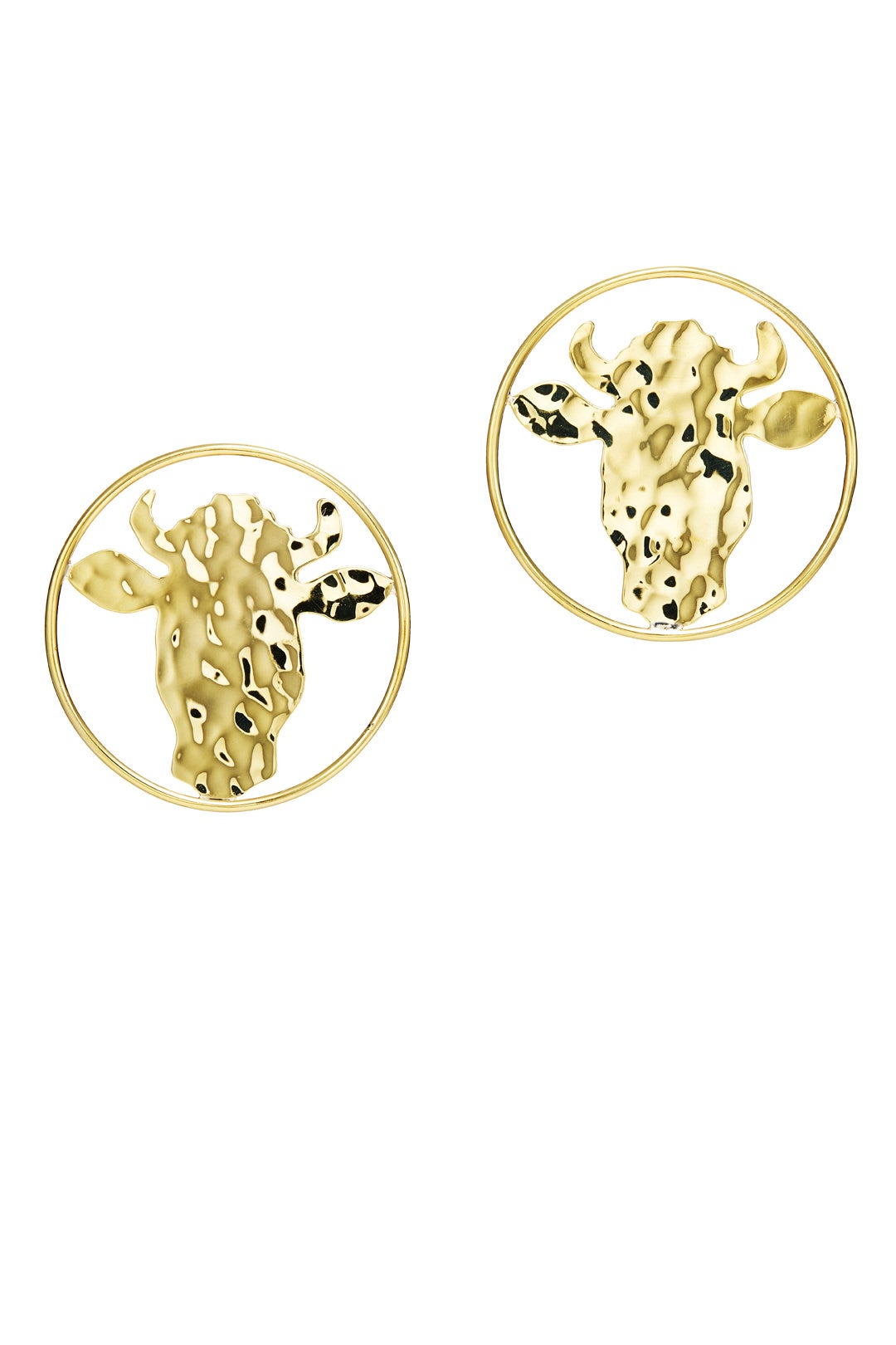Bull Hoop Earrings by Anndra Neen