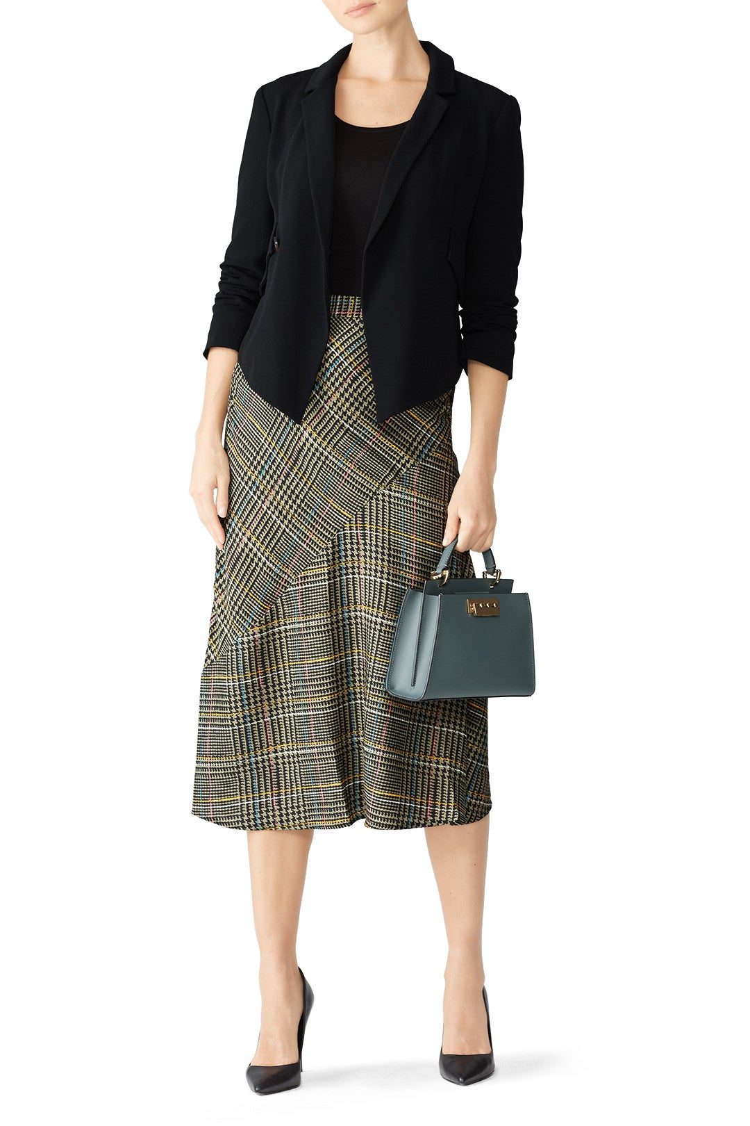Plaid Marsha Midi Skirt by ASTR the Label 0