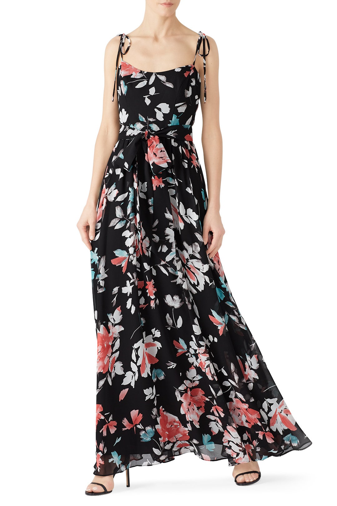 Hollie Black Floral Maxi by Dress The Population 0