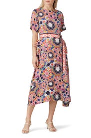 Multicolor Karina Dress by Emily Lovelock
