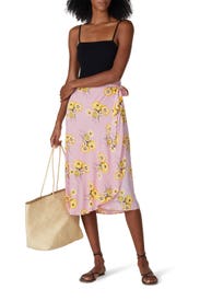 Twiggy Floral Midi Wrap Skirt by Madewell