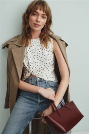 Twist Tank Top Cream by Matthew Bruch