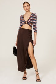 Geometric Crop Top by Ronny Kobo