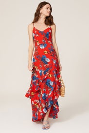 Sleeveless Ruffle Hem Maxi by Rachel Rachel Roy