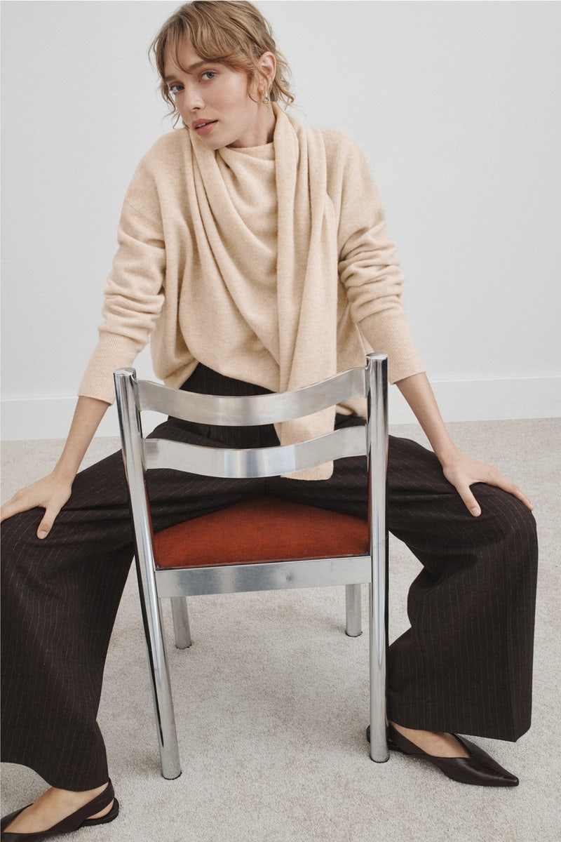 Draped Shawl Sweater by VINCE. - Photo 0