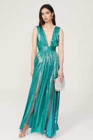 Romi Metallic Gown by Bronx and Banco