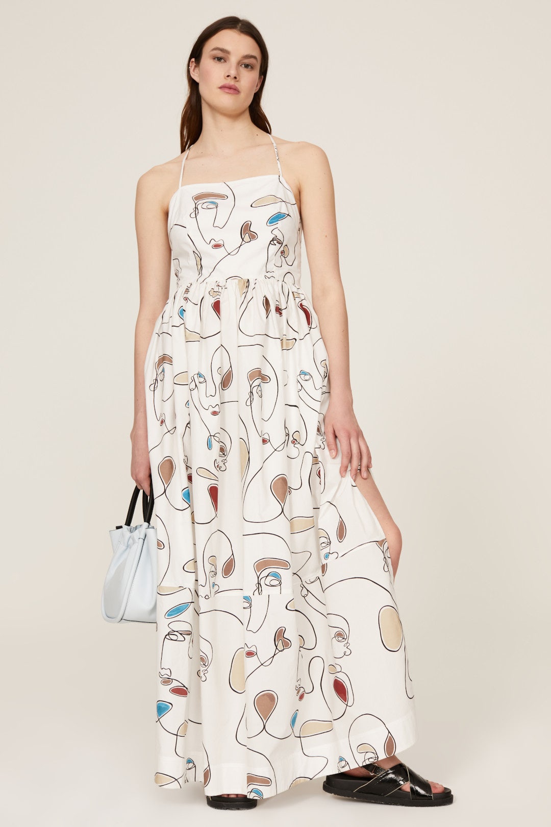 Faces Print Knot Maxi by Bassike 0