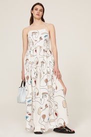 Faces Print Knot Maxi by Bassike