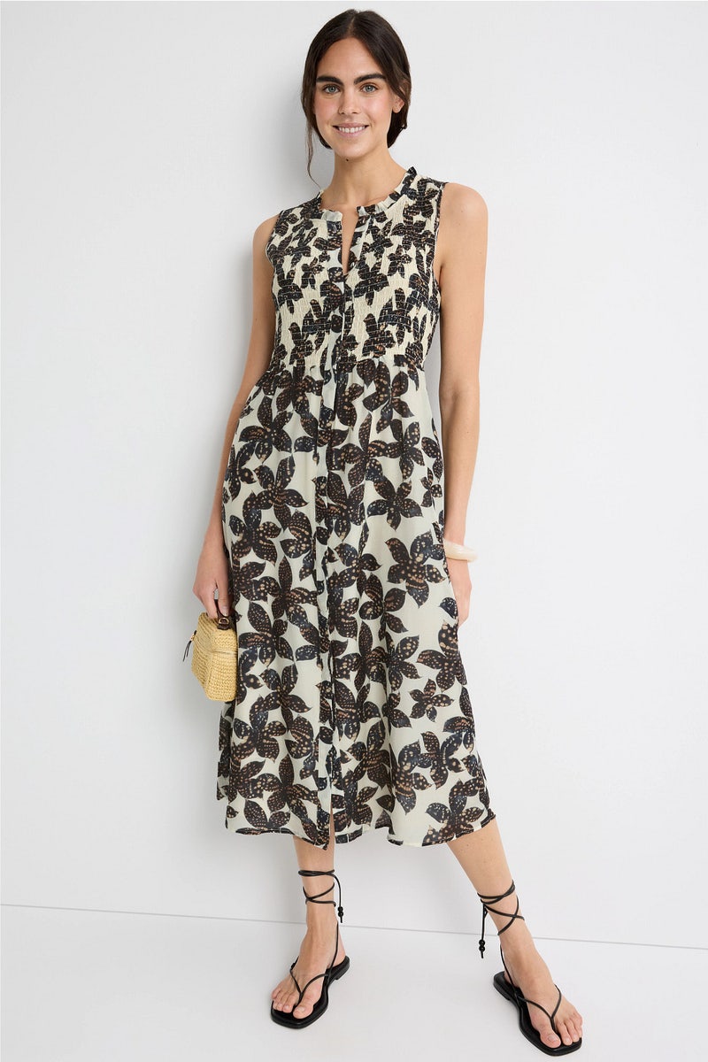 Mina Ink Press Dress by Caballero - Photo 0