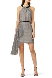 Asymmetric Drape Dress by HALSTON