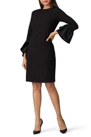 Black Bell Sleeve Dress by Lauren Ralph Lauren
