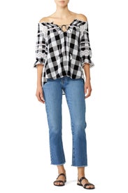 Plaid Amalia Buffalo Top by Marissa Webb