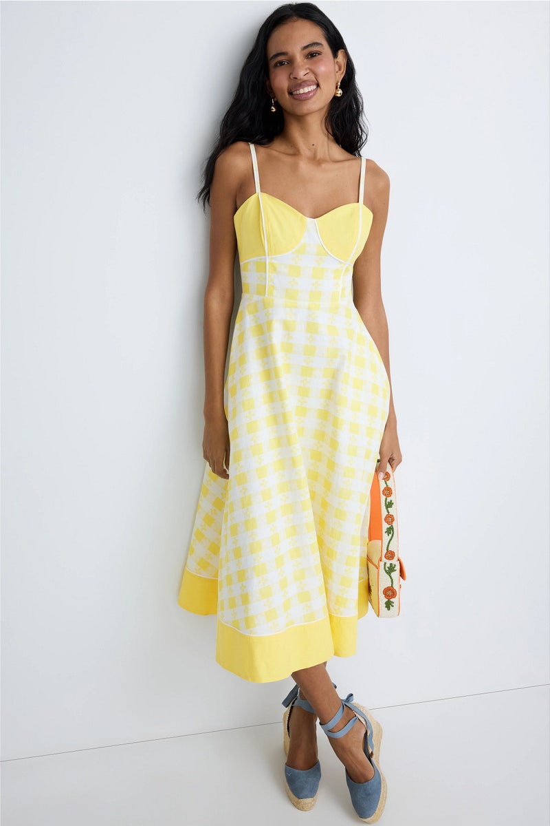 yellow and white dress It's Not The Same Maxi Dress Lemon main image 0